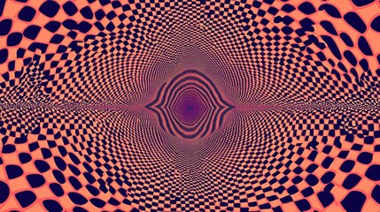 Leinwandbilder - Dynamic optical illusion art abstract digital artwork graphic design vivid color contrast modern aesthetics
