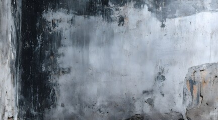 Leinwandbilder - Abstract Shades of Grey in Turbulent Motion