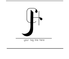 Poster - Minimalist HC Logo – Stylish C and H Calligraphy Monogram for Branding