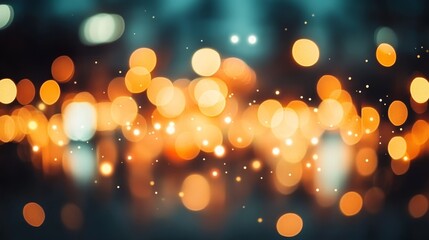 Poster - Soft Glow Blur Light Bokeh Backdrop for Elegant Celebrations and Holiday Events, Abstract Design.