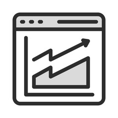 Poster - Business Growth Chart Website Icon Data Analysis