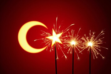Wall Mural - Illuminated Turkish Pride