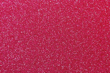 Wall Mural - Fuchsia Texture Background with White Glitter Dots, Shiny Festive Sparkle Surface