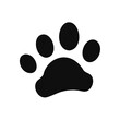 © MDMASUD - Dog paw print . Paw icon.