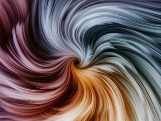 Poster - Dynamic Swirl of Vivid Colors Creating a Hypnotic and Mesmerizing Abstract Twirl