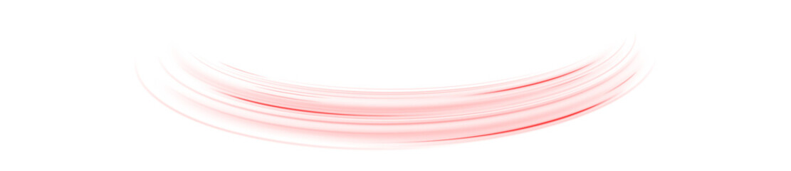 Abstract red laser streak and blur line over a dark background. Vector wave pattern with light glow and speed trail. Ideal for concept art, web banner, or stylish business wallpaper.