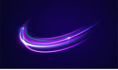 Poster - png dynamic blue spiral with glowing curve and tornado rotation motion background bright shine wave power effect wind ellipse light magic circle transparent lines energy

