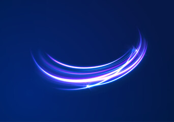 Poster - png vortex neon flash swirl sparkle vector trace lens brilliant white glow wave background rotation ellipse wind movement speed magic line design energy circular

