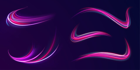 Poster - png shine movement transparent vector glowing tornado flash sparkle wave ring ellipse dynamic line bright curve background energy futuristic magic blue wind effect

