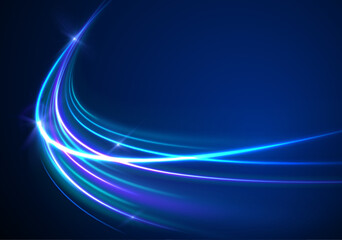 Poster - png motion sparkle background power tornado line glow blue shine vector ellipse flash dynamic circle rotation trace energy wave transparent futuristic neon magic

