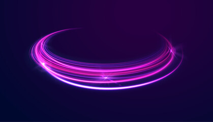 Poster - png transparent bright magic glow line background swirl sparkle tornado vector ellipse vortex trace blue light motion shine energy flash dynamic wave curve

