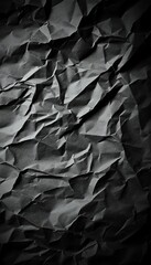 Poster - Textured Dark Surface Background with Rich Wrinkles, Deep Shadows, and Subtle Light Play Effects
