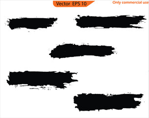 Wall Mural - Vector grunge banners. Grunge banners set. Black ink line, grunge brush strokes, ink paint set, EPS 10. clip art, Paint splatter Paint stroke. Only commercial use	
