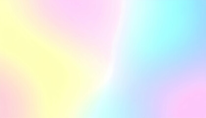 Poster - Soft pastel gradient background in pink blue and yellow hues