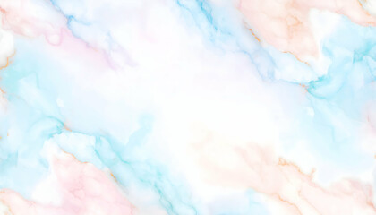 Poster - Soft pastel marble texture background with flowing colors and gentle gradient