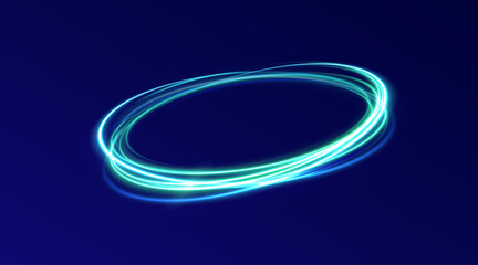 Poster - png spiral effect futuristic light glow background vortex twirl twinkling glare sparkle magic radiant abstract banner frame wave motion bright neon curve circular

