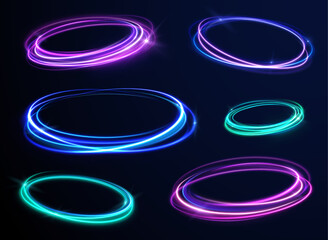 Poster - png bright twirling background sparkle frame glow energy curve light tornado swirl wave portal abstract illustration neon lens twirl futuristic vortex magic glare

