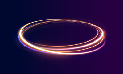Poster - png ellipse sparkle light swirl futuristic design twirling motion background vortex flash magic neon portal curve spin bright radiant wave circle banner glare

