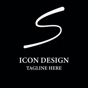 Beautiful letter S infinity monogram in a very luxury and classy style elegant