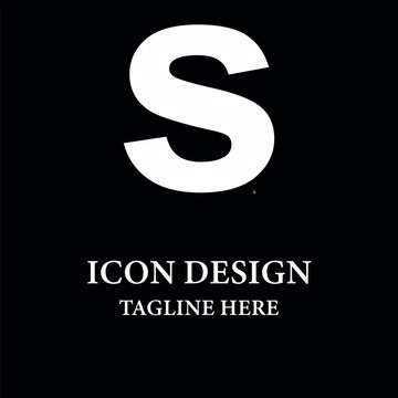 Abstract letter S logotype icon design