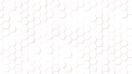 Poster - Abstract paper Hexagon white Background ,light and shadow ,Vector