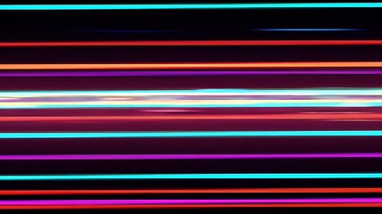 Fototapete - Dynamic Neon Lines: Abstract Motion Graphics Background Visuals