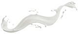 milk splash isolated
