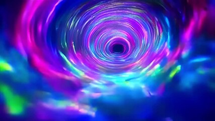 Poster - Abstract swirling vortex of vibrant colors (1)