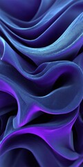 Poster - Elegant and Colorful Iridescent Satin Fabric with Dynamic Curves and Stylish Folds for Design