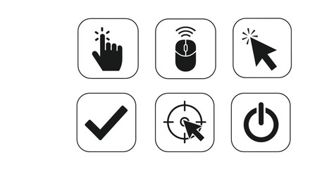 Poster - Understanding digital interaction icons a comprehensive guide to computer mouse pointer clicks and selection symbols for enhanced user experience design and accessibility