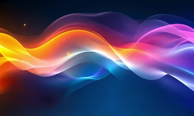 Poster - Abstract vibrant wave design