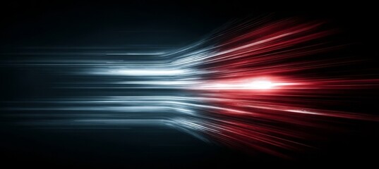 Poster - Vibrant Abstract Background with Red Glowing Lights for Futuristic Web Design and Motion Effects