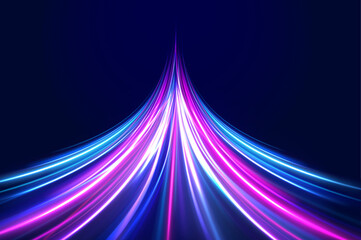 Poster - png beam flare glowing spiral wind circulation rotation tornado twirl funnel shine sparkling abstract light flying magic lens particle vector neon bright effect road blue vibrant wave star


