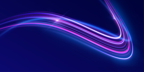 Poster - png swirl tornado flare sparkle beam glowing magic funnel bright circulation vector neon shining particle lens wave star rotation flying transparent light abstract road effect twirl blue

