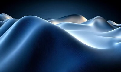 Poster - Abstract Wavy Landscape
