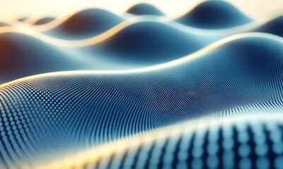 Poster - Abstract wavy surface with textured patterns