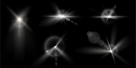 Wall Mural - png shine spotlight stage sparkle effect magic background flare flash glow luxury scene isolated bea
