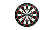 © Pankaj Kumar - Classic dartboard with red center bullseye hanging on a transparent background, perfect for game or competition concepts