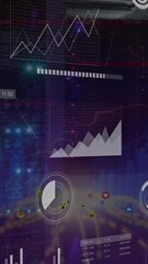 Poster - Animation of financial data processing over computer servers