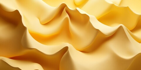 Poster - Elegant Pale Sunflower Yellow to Soft Lemon Gradient with Gentle Light Waves and 3D Texture Design