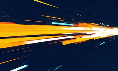Poster - Night City Speed Lines