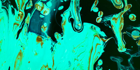 Wall Mural - modern artistic design with textured patterns and gold highlights