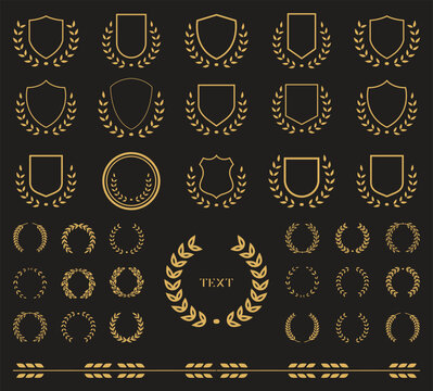 Heraldic Elements Set - Illustration
