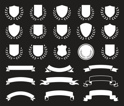Heraldic Elements Set - Illustration