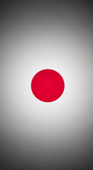 Aufkleber - Red circle on gray gradient background Minimalist design Simple graphic element Suitable for presentation or website design Free space for text