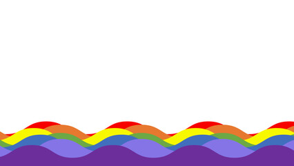 Fototapete - Colorful wavy with spectrum abstract wave pattern