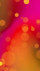 Poster - Animation of orange glowing spots over vibrant abstract background
