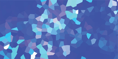 Aufkleber - Abstract geometric mosaic composition in shades of blue turquoise and purple suitable for various designs