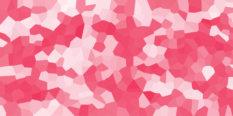 Aufkleber - Abstract polygon mosaic pattern background in tones of pink and red suitable for various design concepts and applications