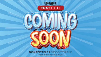 Poster - 3d text effect coming soon theme